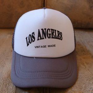 Gray Los Angeles Snapback Trucker Hat